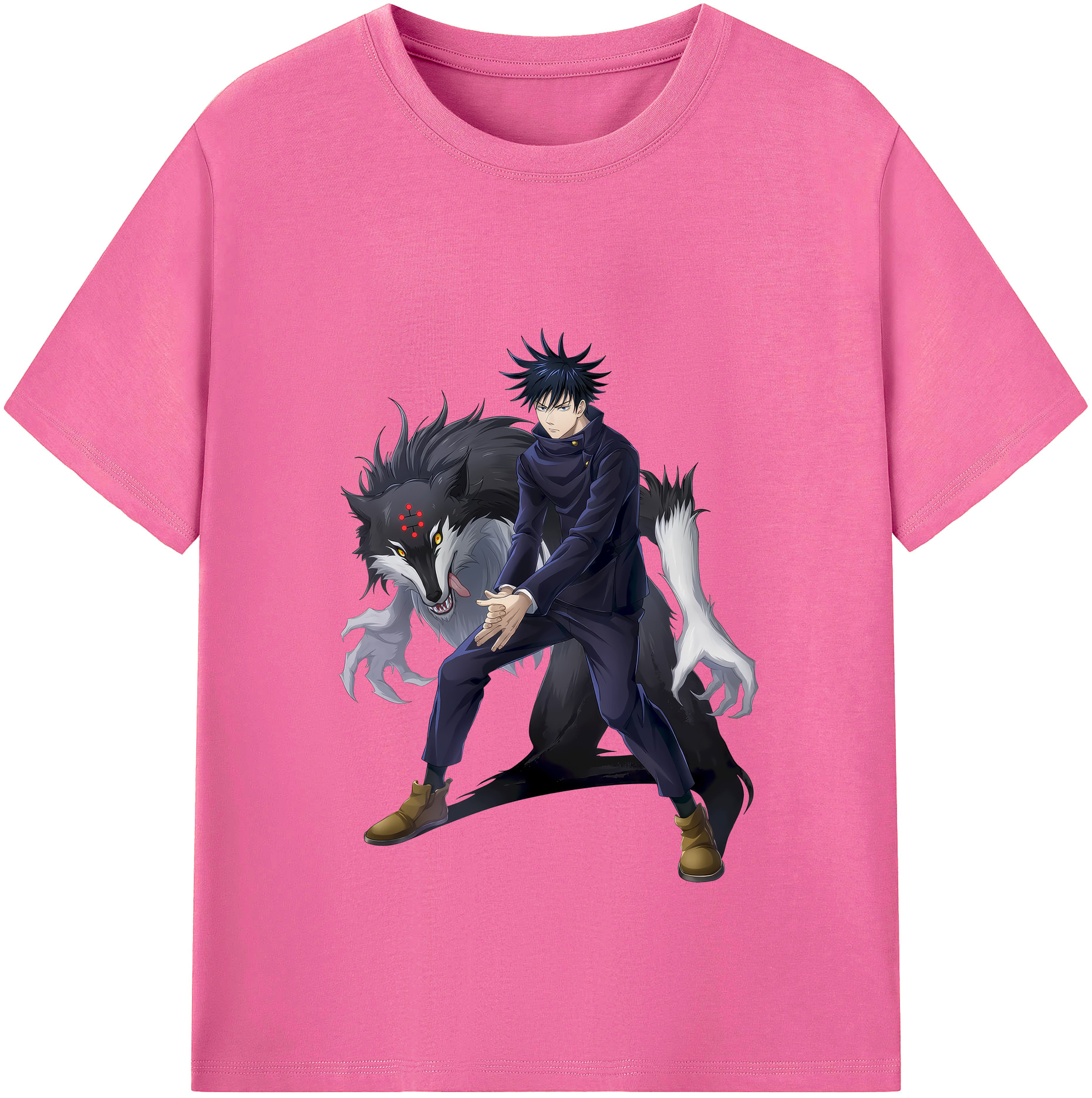 （画像用） 呪術廻戦 Jujutsu Kaisen レディースカジュアルプリントTシャツ（綿100％）